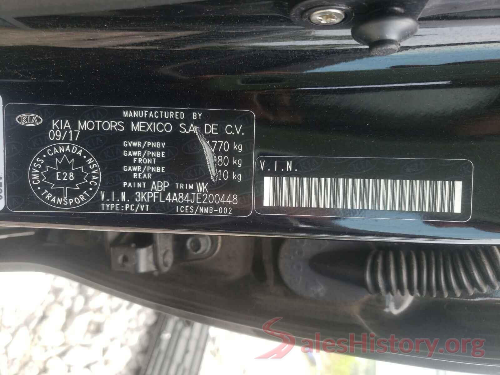 3KPFL4A84JE200448 2018 KIA FORTE