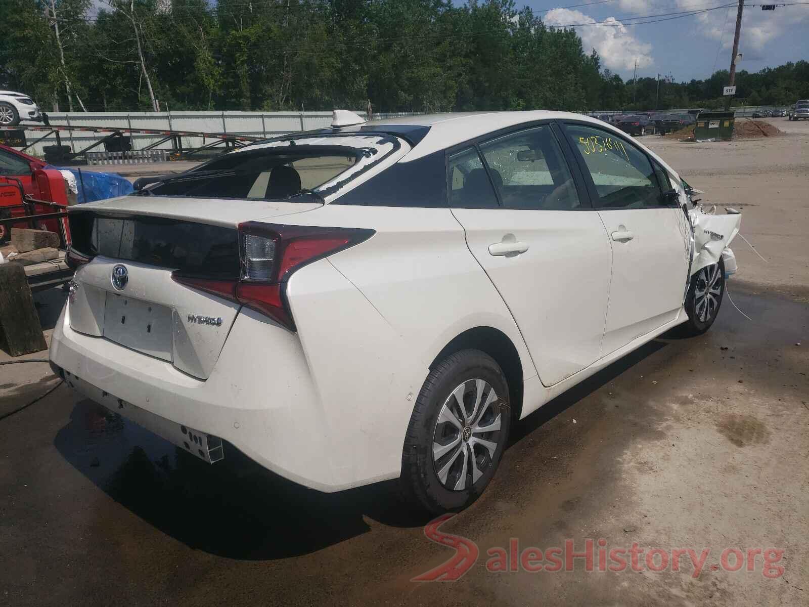 JTDL9RFU9L3015049 2020 TOYOTA PRIUS