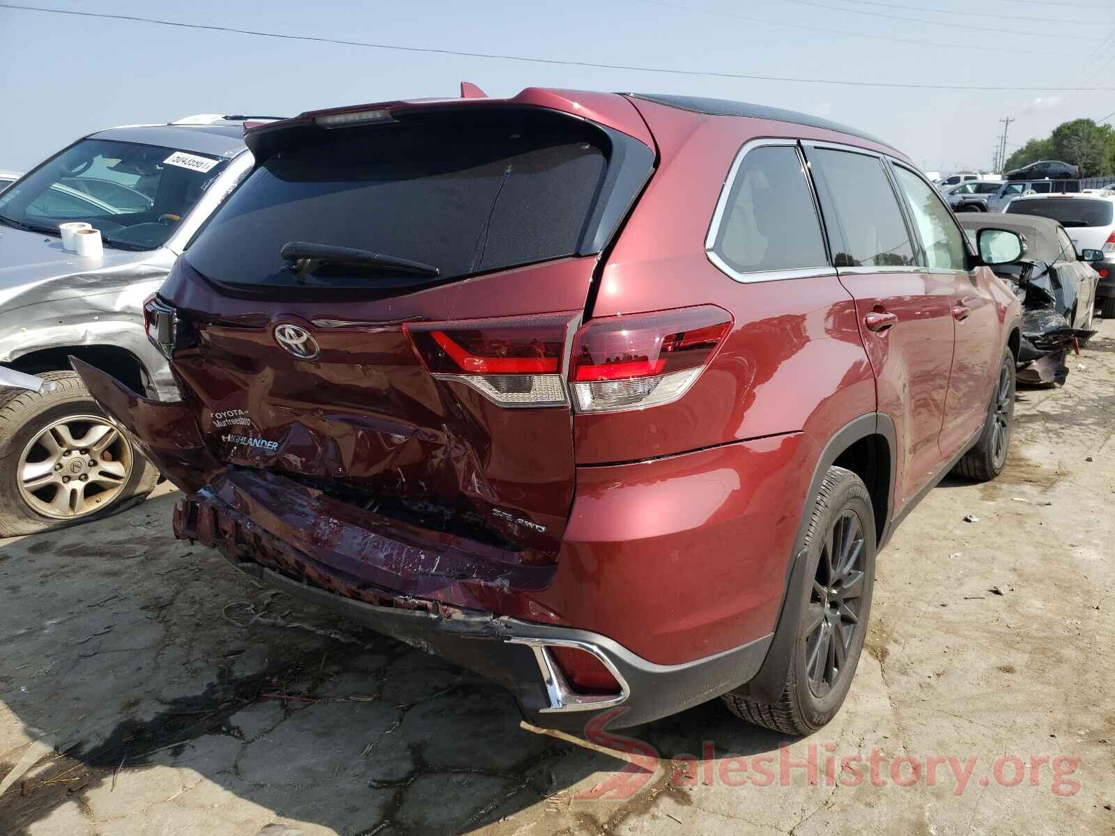 5TDJZRFH0KS610699 2019 TOYOTA HIGHLANDER