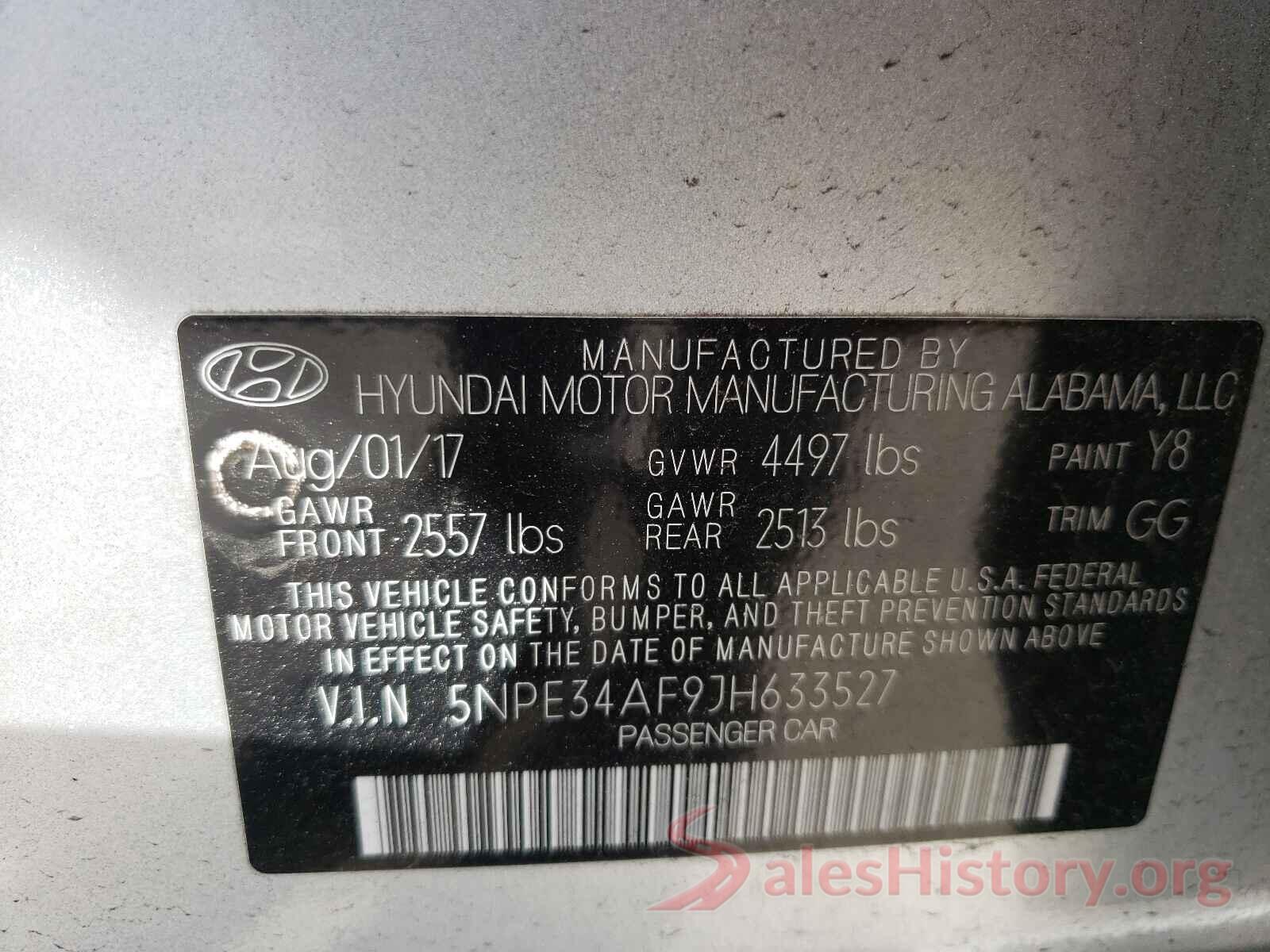 5NPE34AF9JH633527 2018 HYUNDAI SONATA