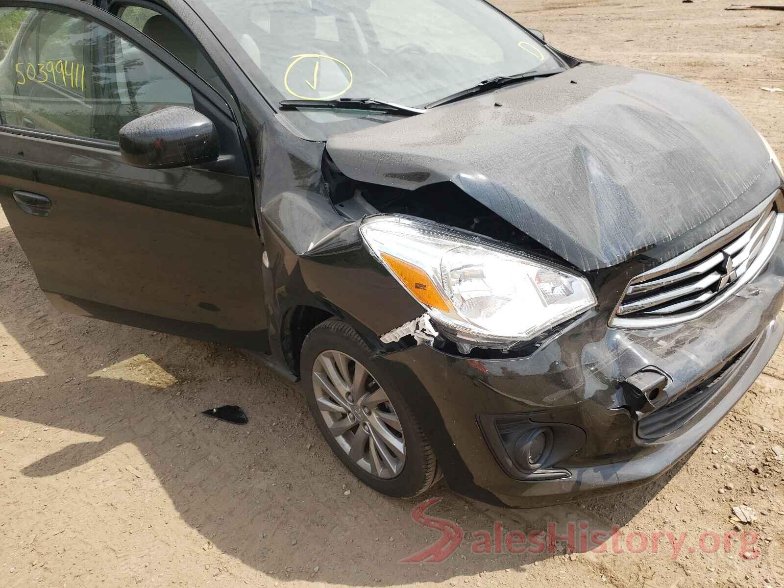 ML32F3FJ4KHF07485 2019 MITSUBISHI MIRAGE