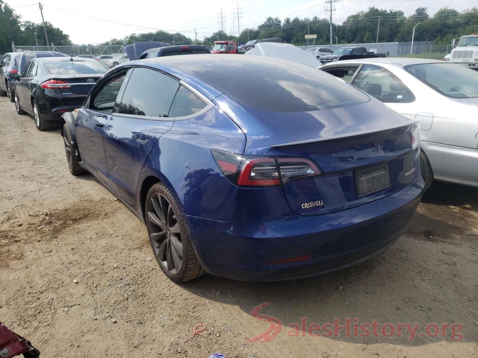 5YJ3E1EC1LF603097 2020 TESLA MODEL 3