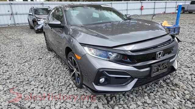 2021 HONDA CIVIC VIN SHHFK7H46MU411106, trunk area