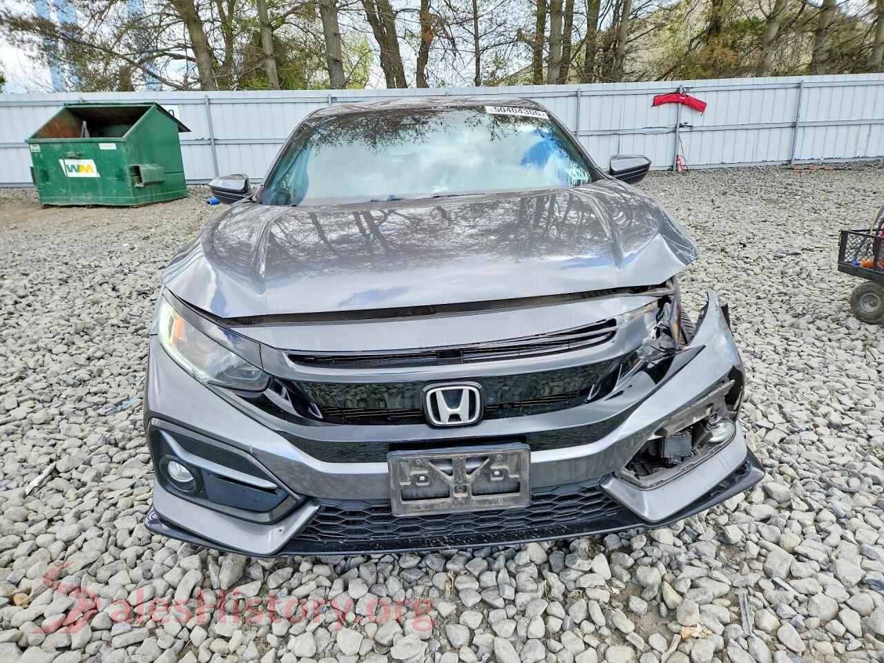 2021 HONDA CIVIC VIN SHHFK7H46MU411106, rear view