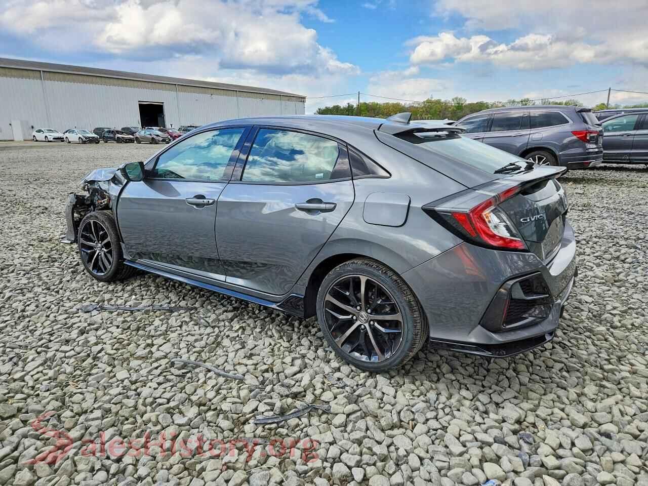 2021 HONDA CIVIC VIN SHHFK7H46MU411106, front view