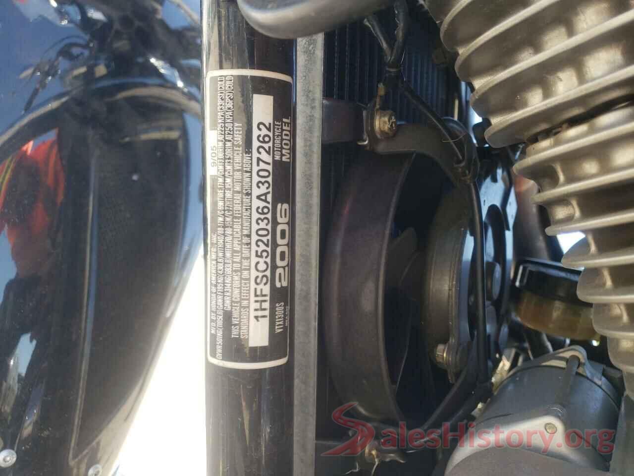 1HFSC52036A307262 2006 HONDA VT CYCLE