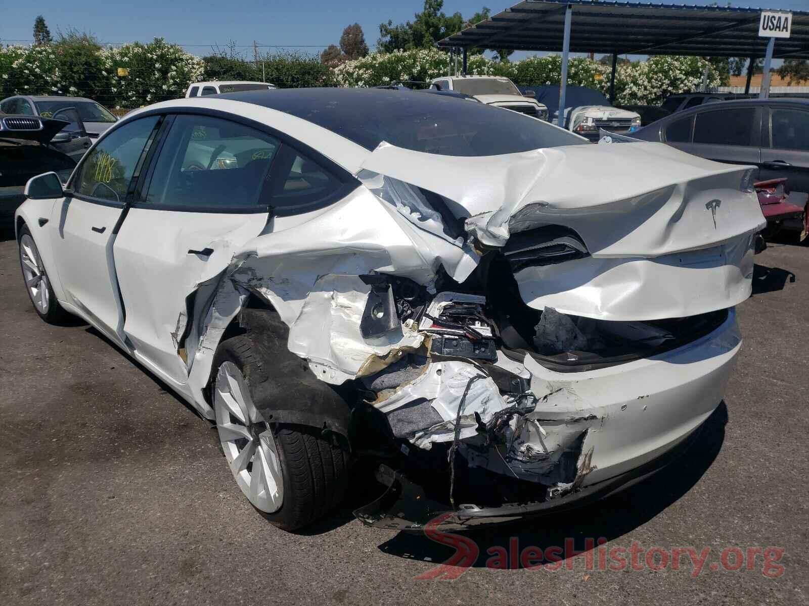 5YJ3E1EA5MF937245 2021 TESLA MODEL 3