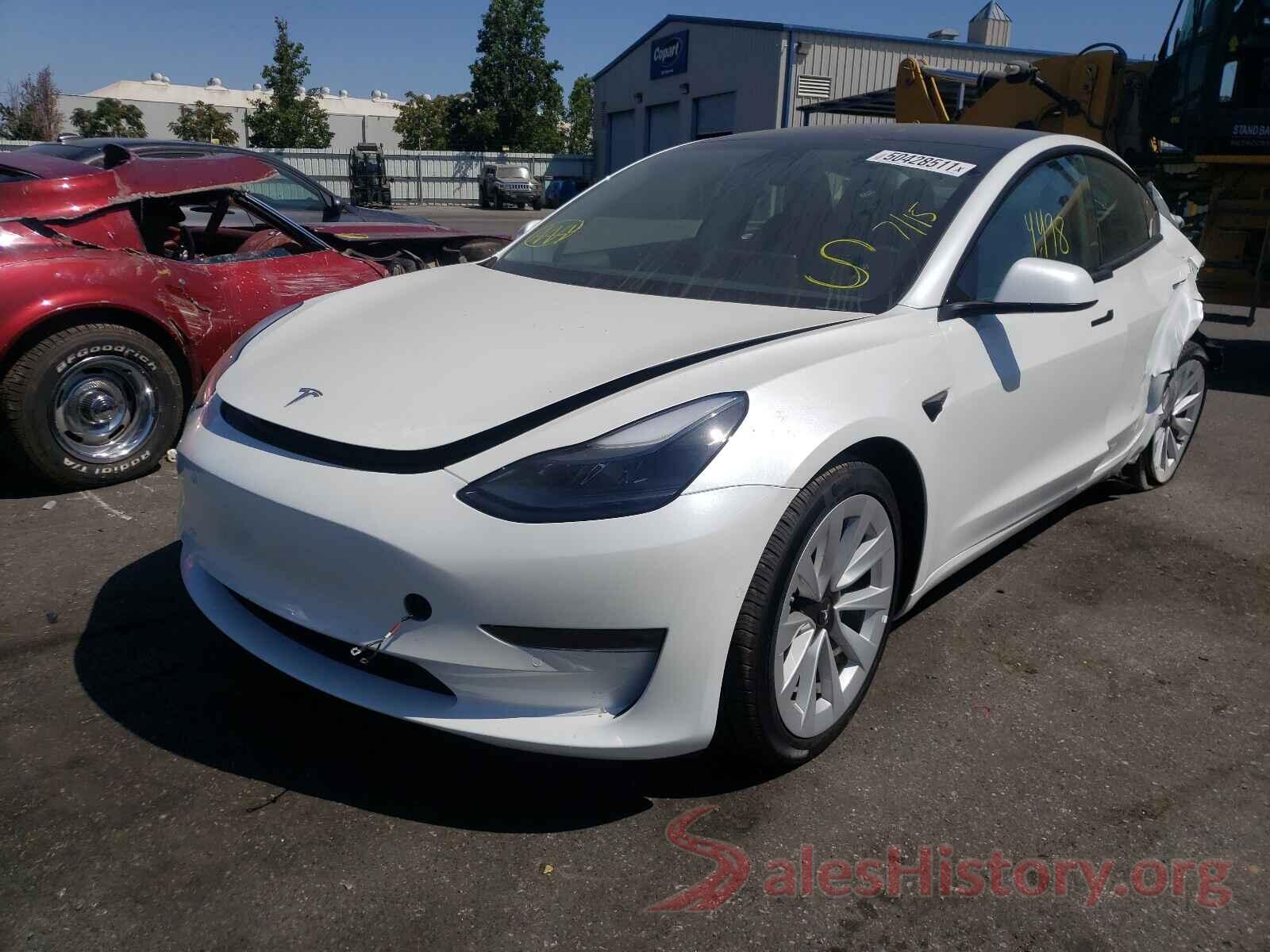 5YJ3E1EA5MF937245 2021 TESLA MODEL 3