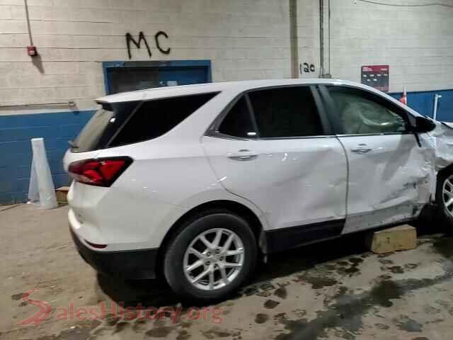 2022 CHEVROLET EQUINOX VIN 3GNAXKEV6NL157307, damage close-up