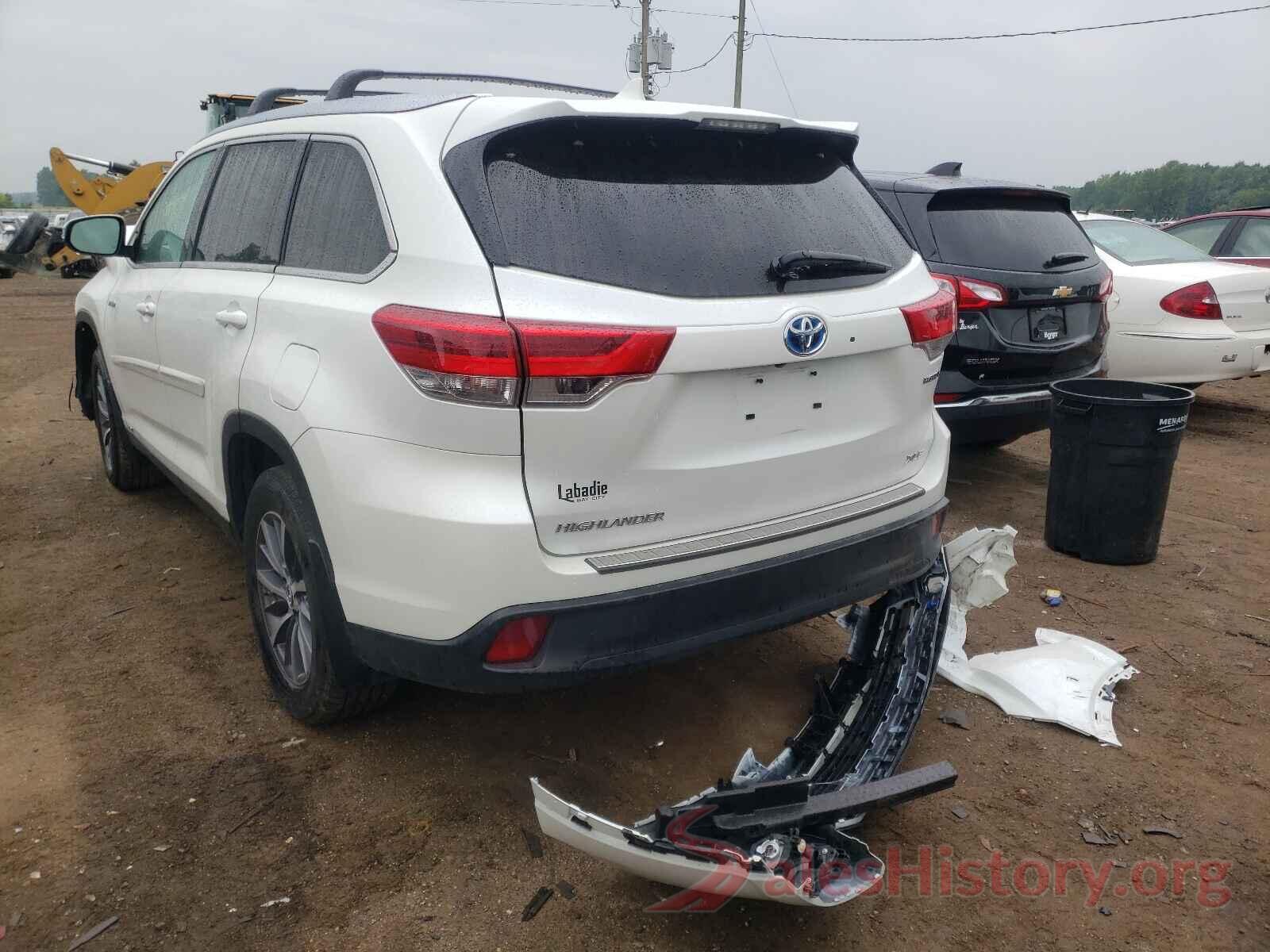 5TDJGRFH0KS069157 2019 TOYOTA HIGHLANDER