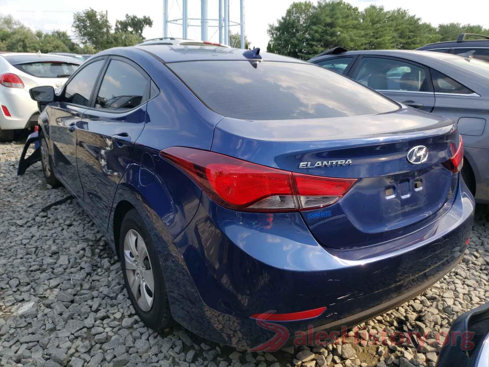 5NPDH4AE9GH683440 2016 HYUNDAI ELANTRA