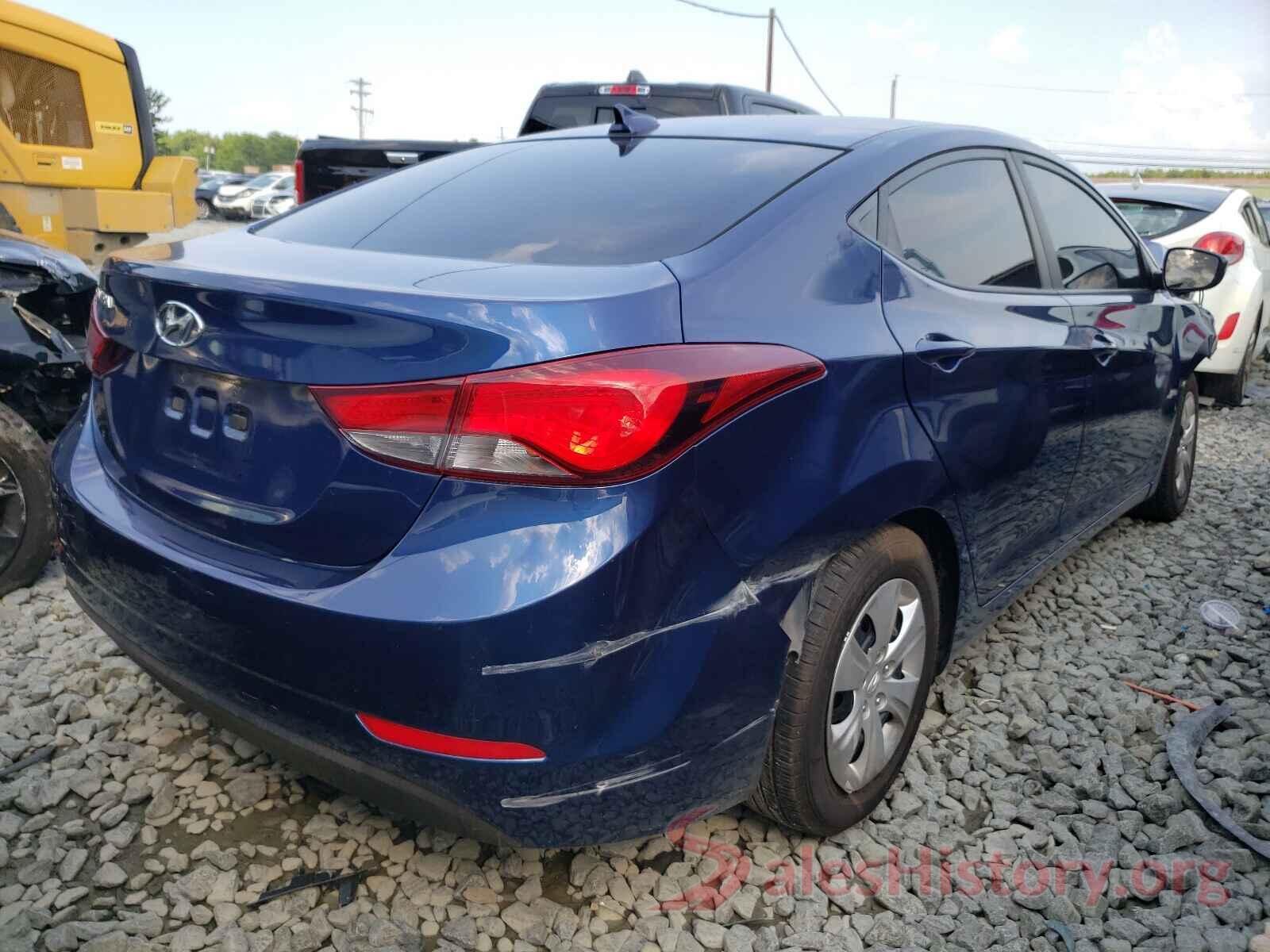 5NPDH4AE9GH683440 2016 HYUNDAI ELANTRA