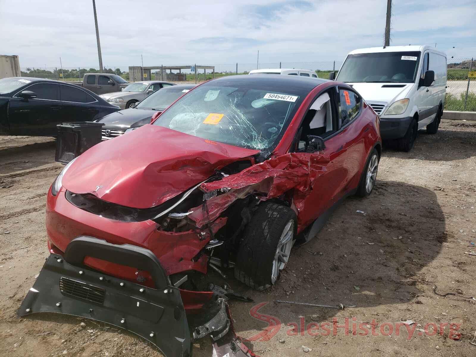 5YJYGDEEXMF177348 2021 TESLA MODEL Y