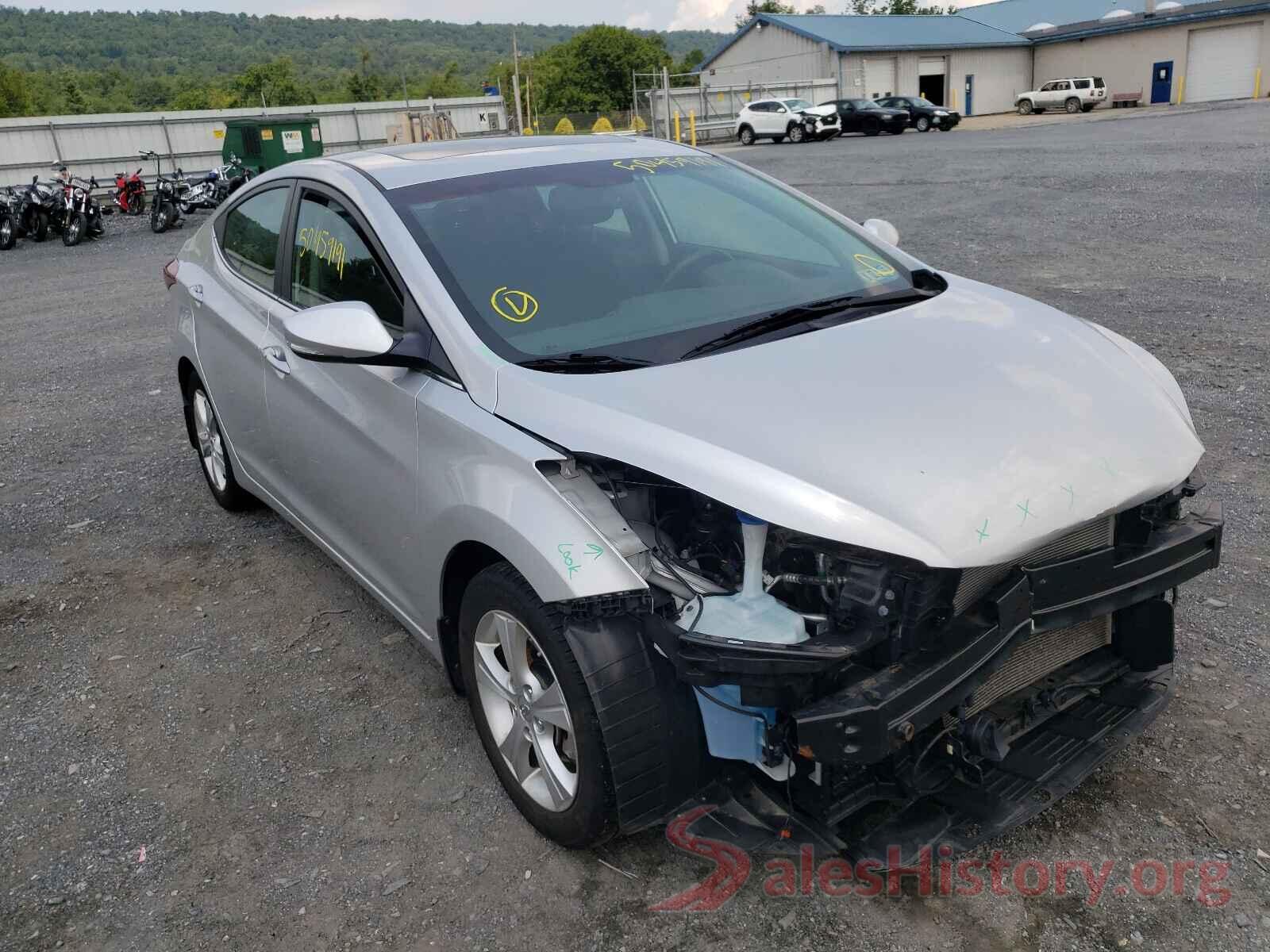 KMHDH4AEXGU566595 2016 HYUNDAI ELANTRA