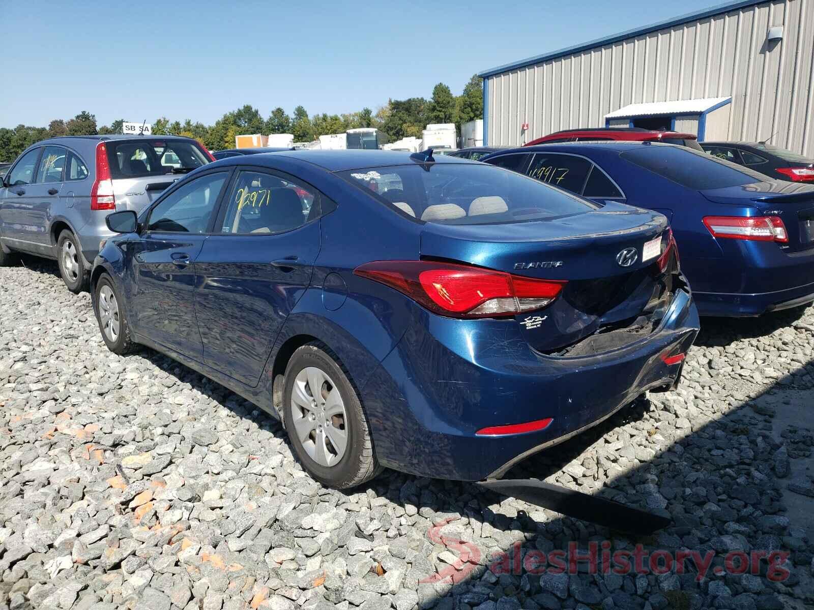 KMHDH4AE1GU649106 2016 HYUNDAI ELANTRA