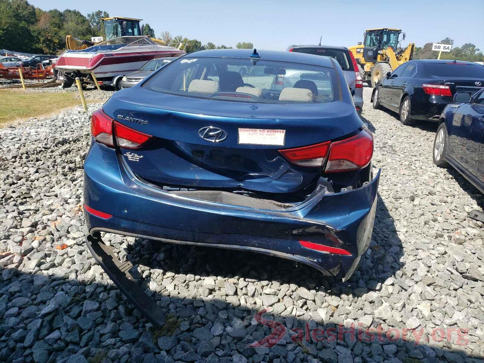 KMHDH4AE1GU649106 2016 HYUNDAI ELANTRA