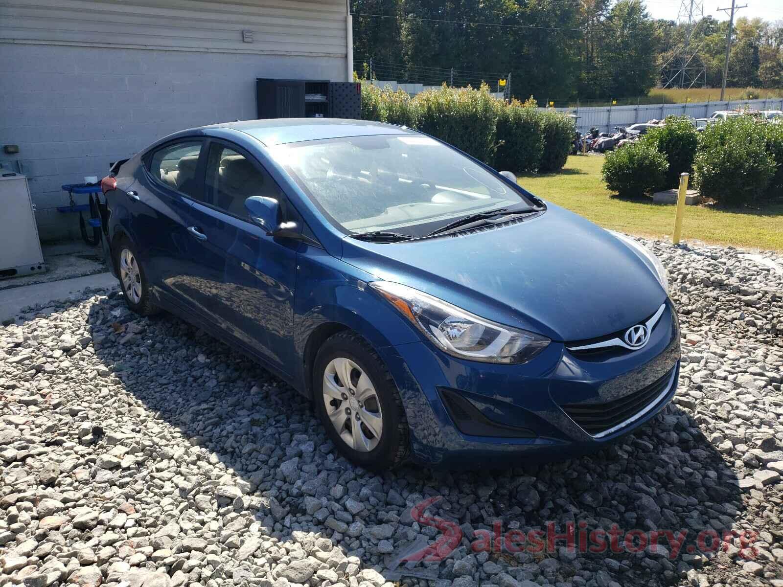 KMHDH4AE1GU649106 2016 HYUNDAI ELANTRA