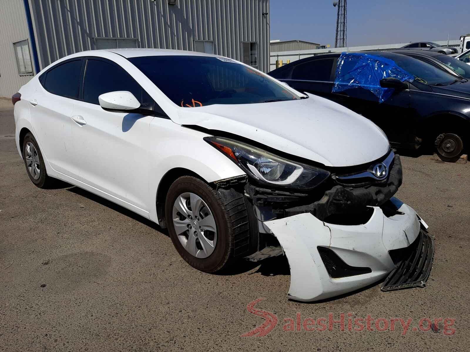 5NPDH4AE4GH663516 2016 HYUNDAI ELANTRA