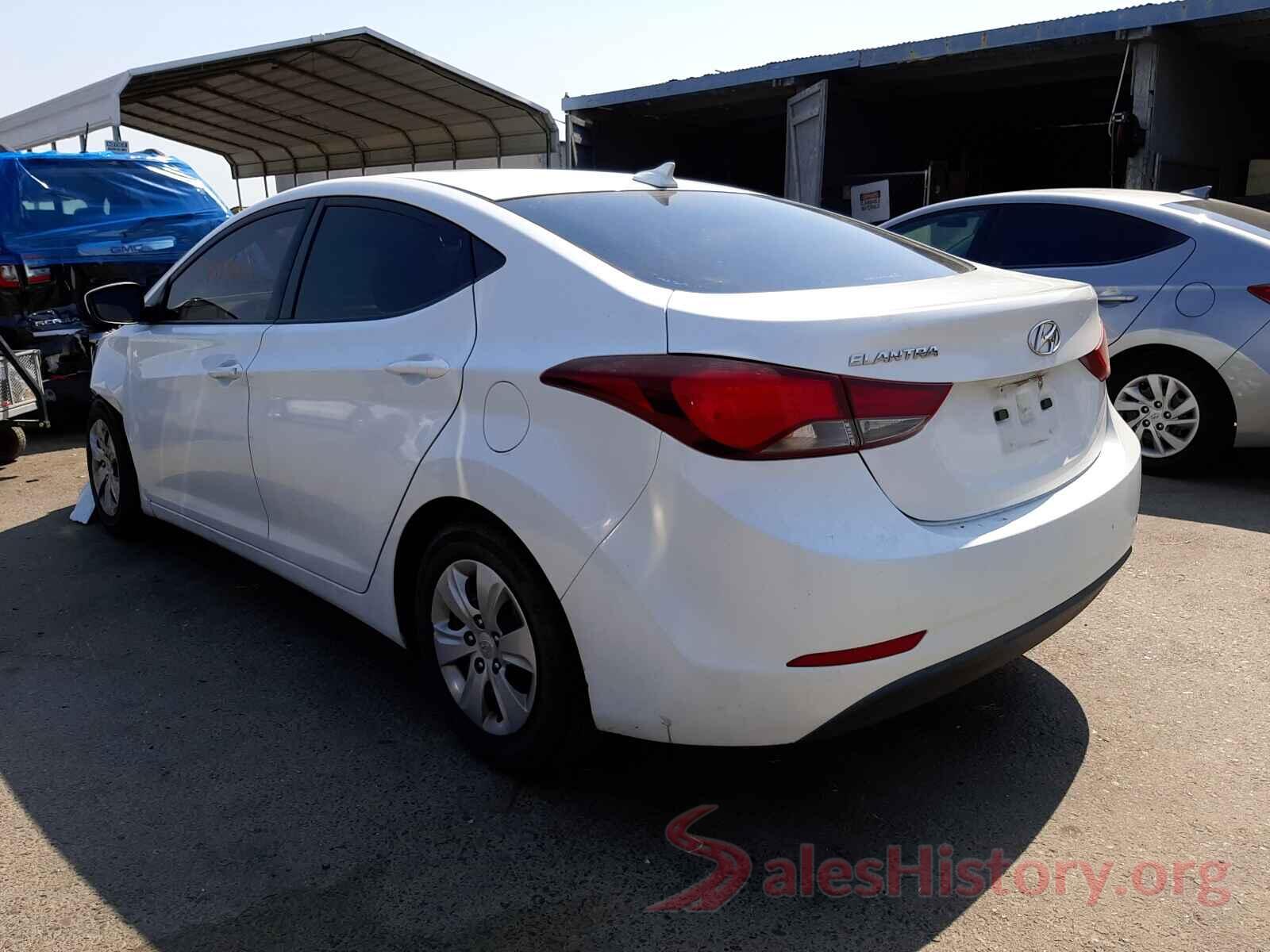 5NPDH4AE4GH663516 2016 HYUNDAI ELANTRA