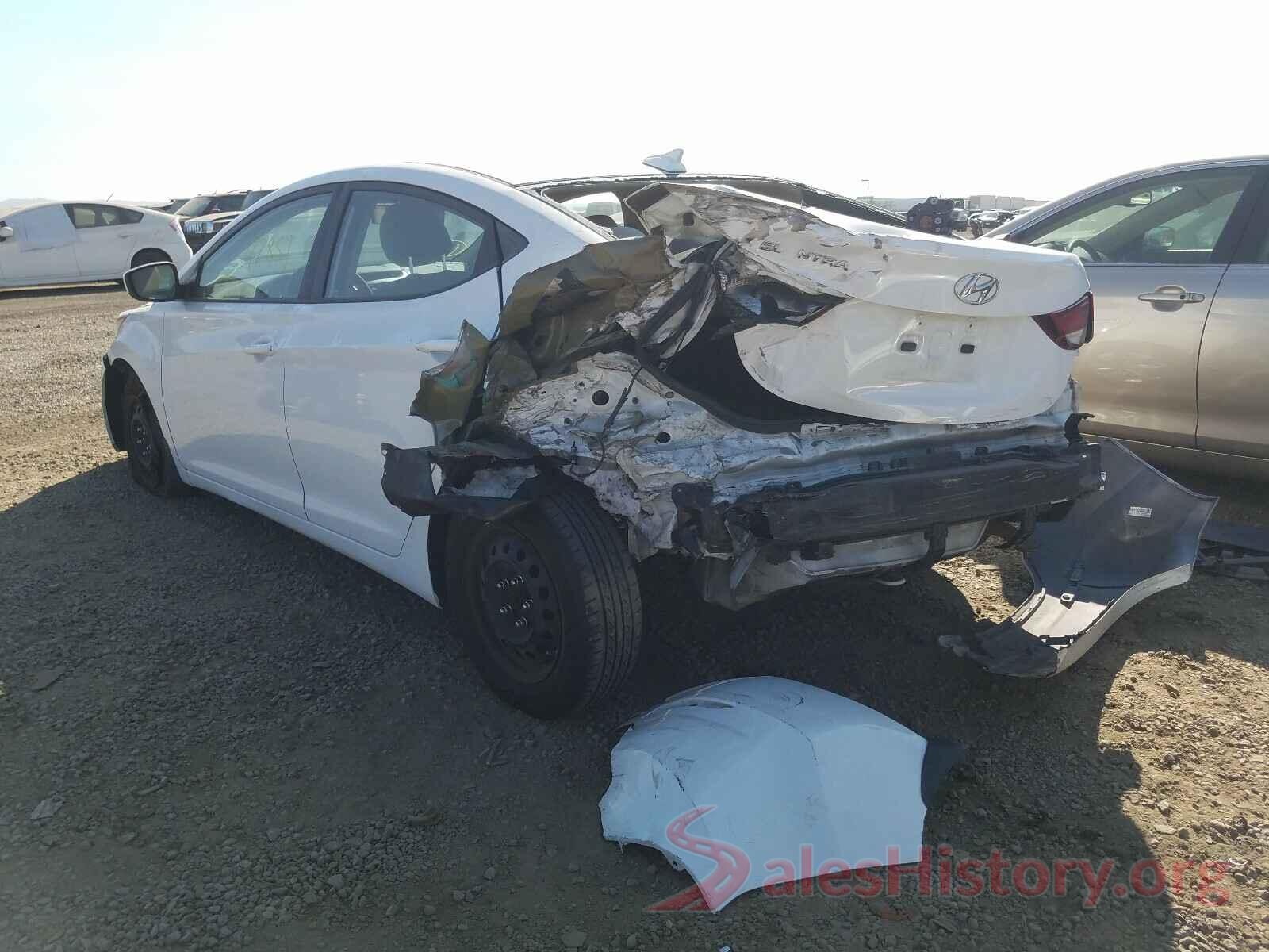 5NPDH4AE8GH760685 2016 HYUNDAI ELANTRA