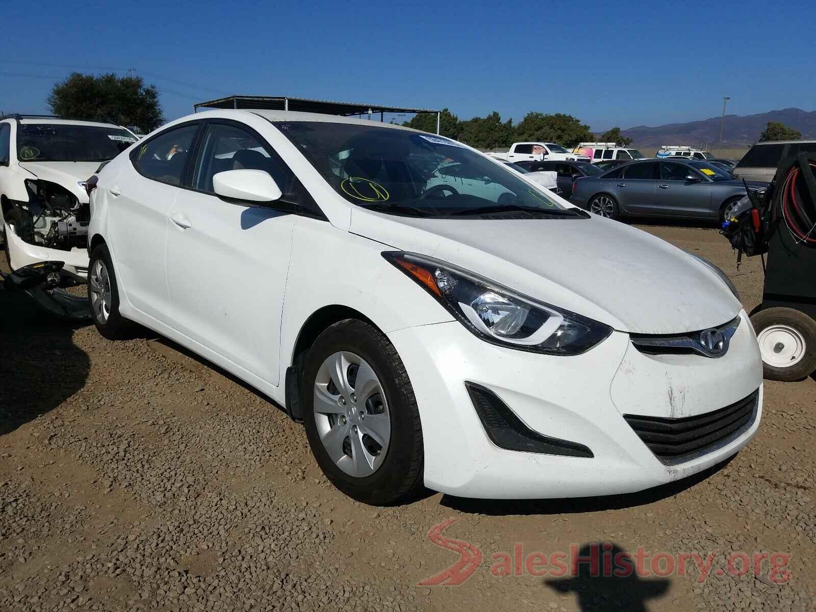 5NPDH4AE8GH760685 2016 HYUNDAI ELANTRA