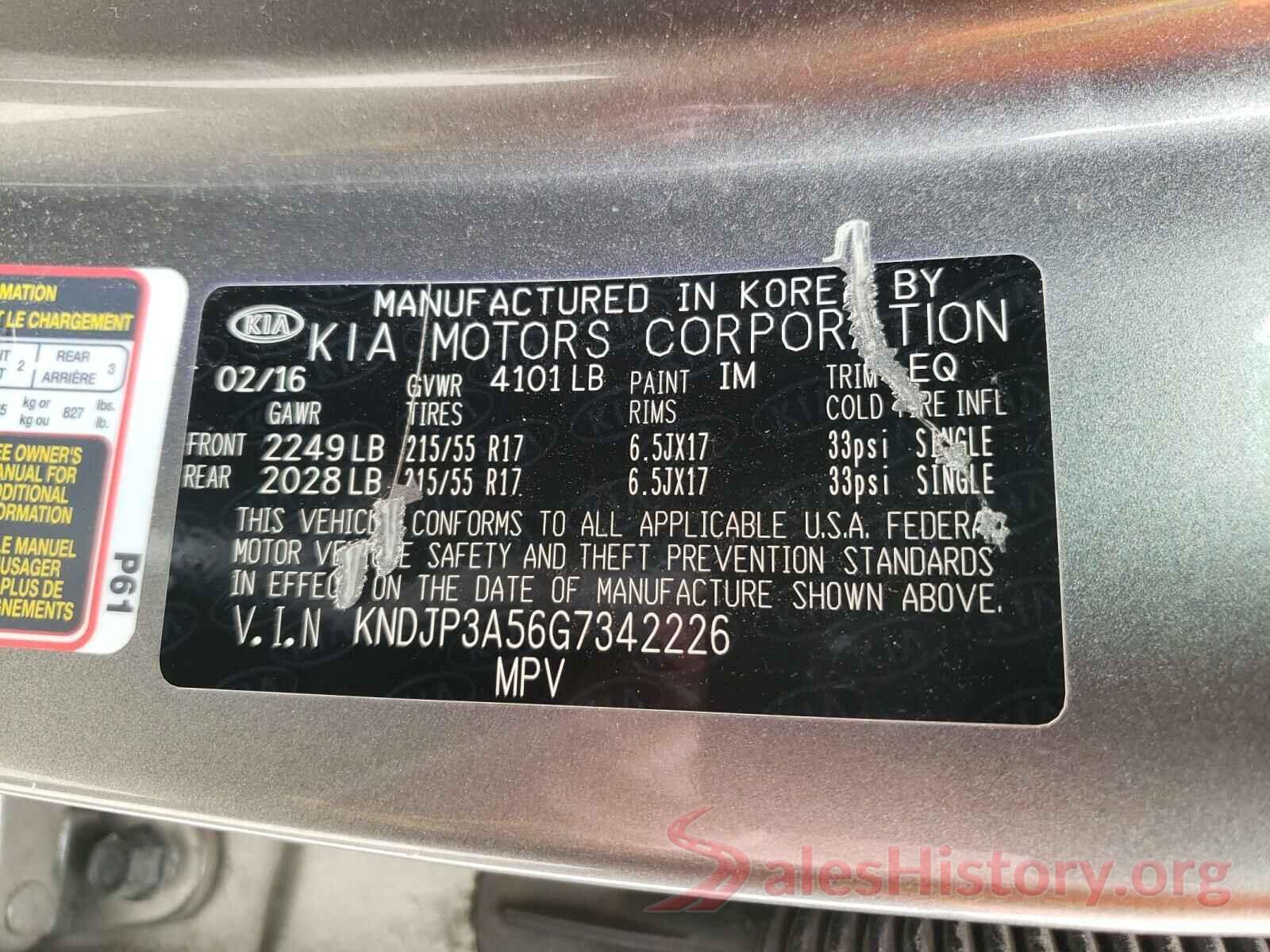 KNDJP3A56G7342226 2016 KIA SOUL