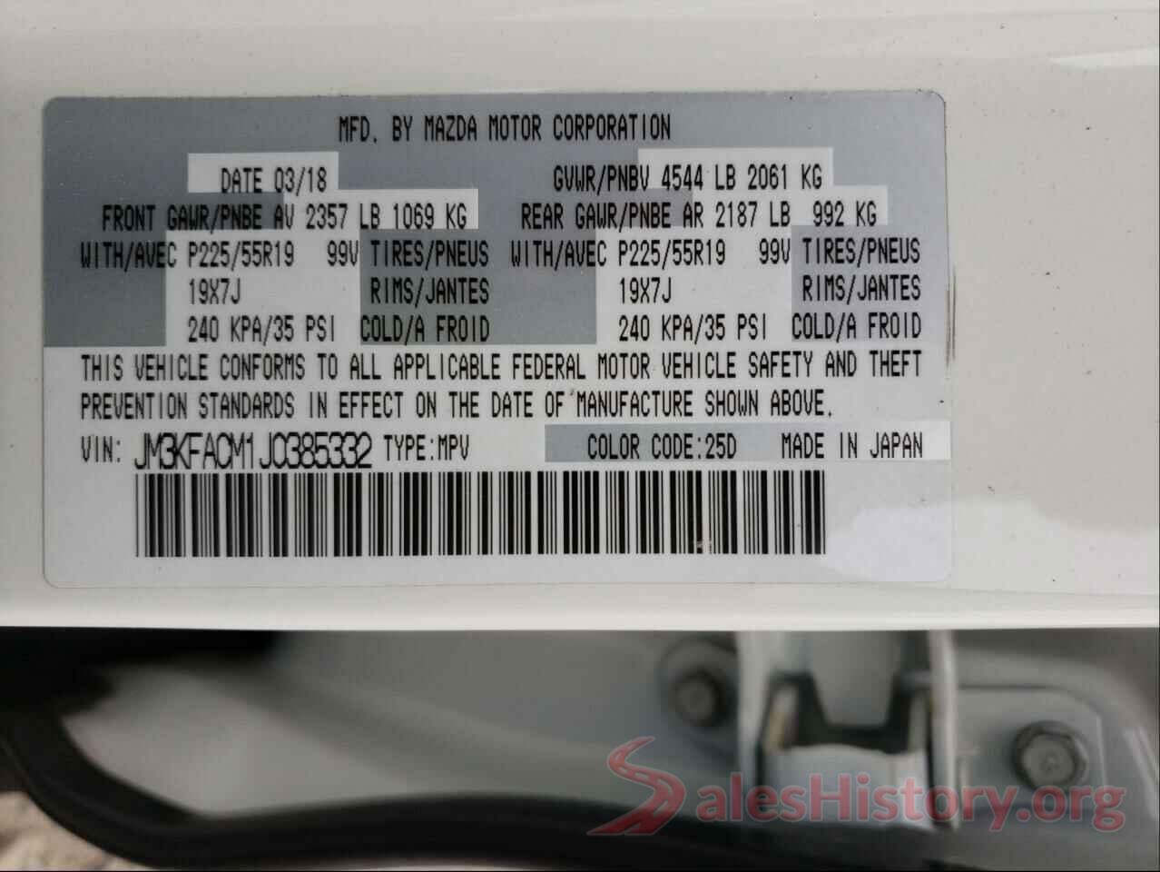 JM3KFACM1J0385332 2018 MAZDA CX-5