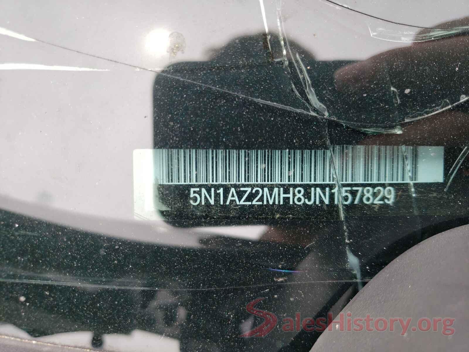 5N1AZ2MH8JN157829 2018 NISSAN MURANO