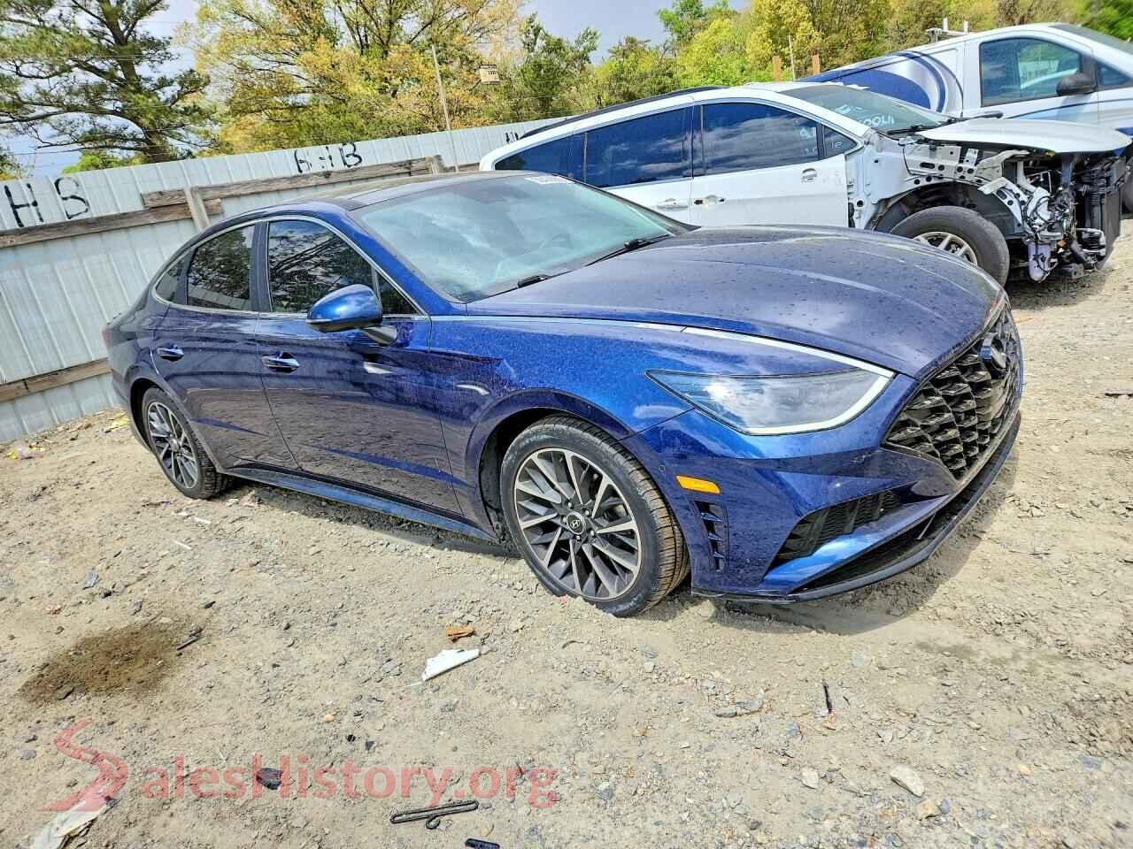 2020 HYUNDAI SONATA VIN 5NPEH4J26LH008925, rear 3/4 view