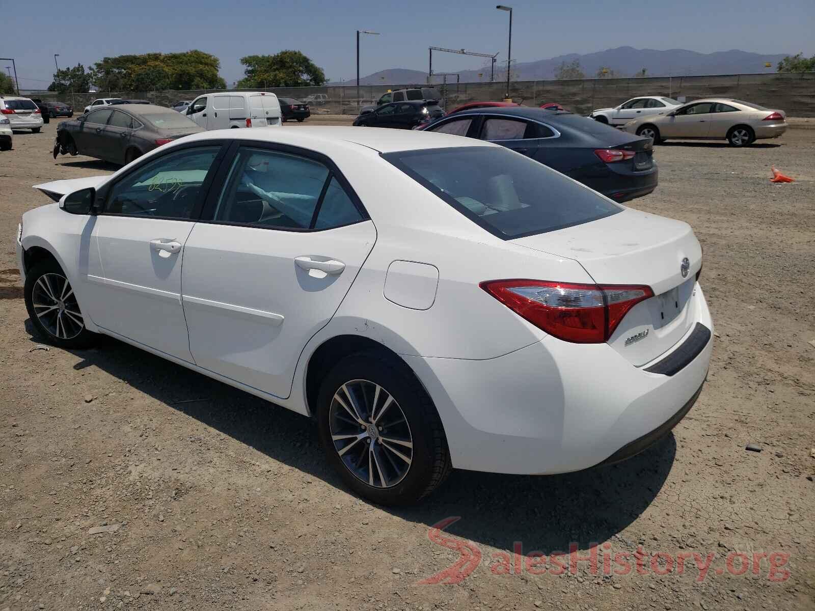 5YFBURHE4GP505847 2016 TOYOTA COROLLA