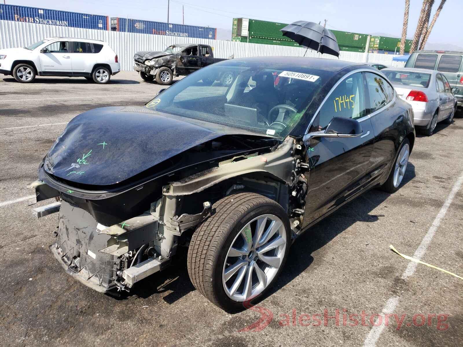 5YJ3E1EA7JF179405 2018 TESLA MODEL 3