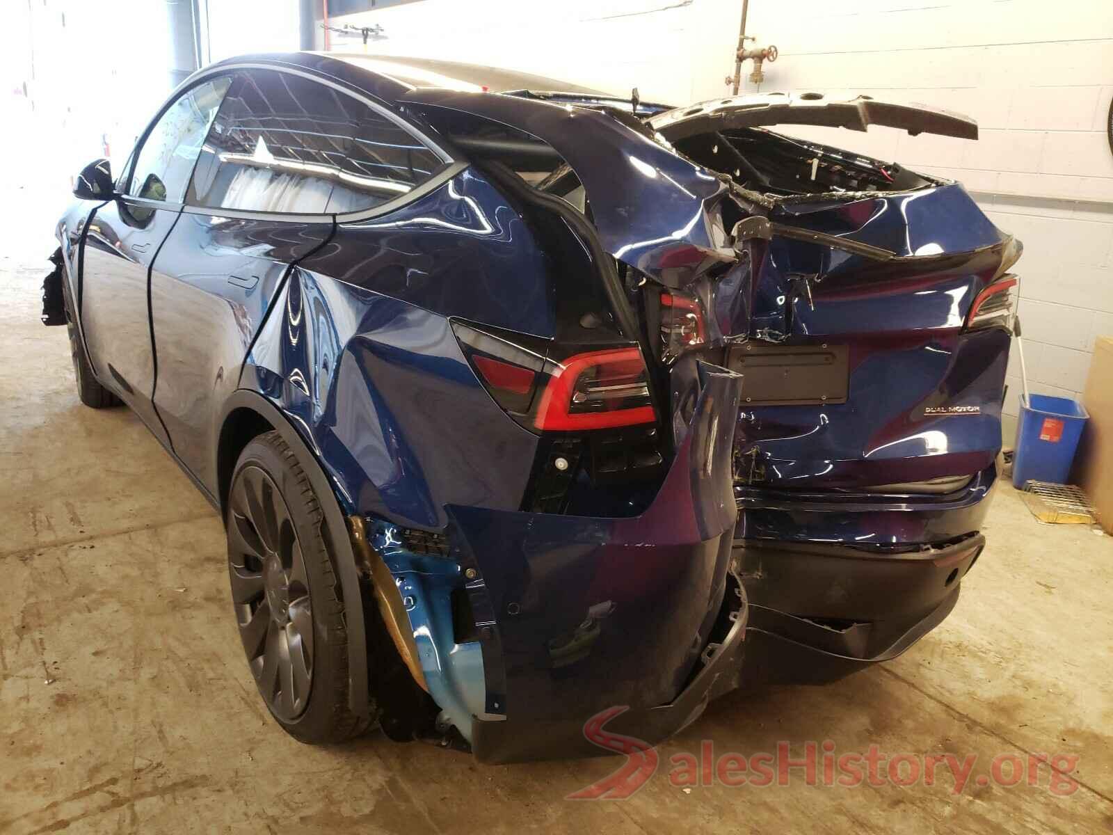 5YJYGDEFXLF037839 2020 TESLA MODEL Y