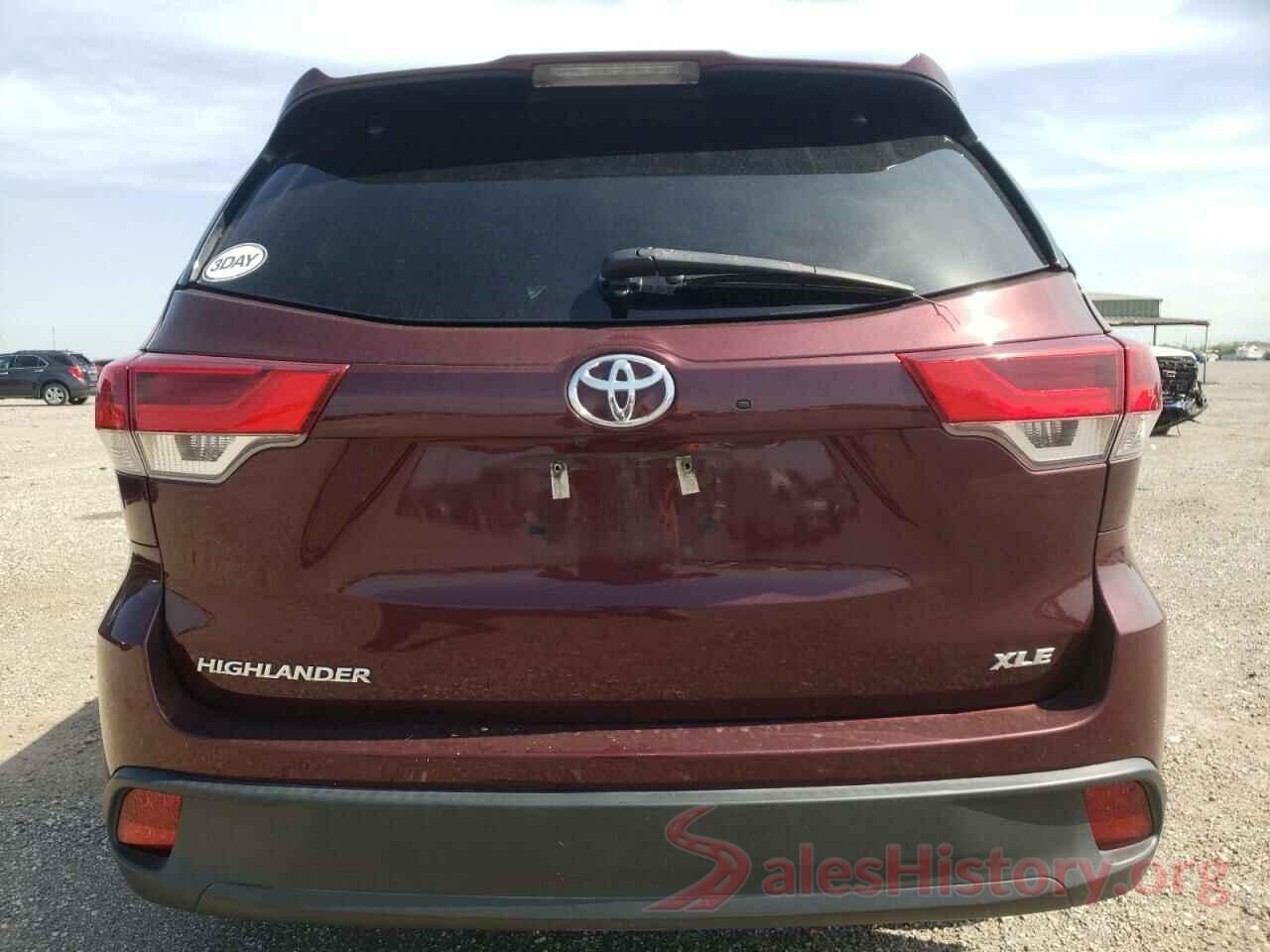 5TDKZRFH8KS304323 2019 TOYOTA HIGHLANDER