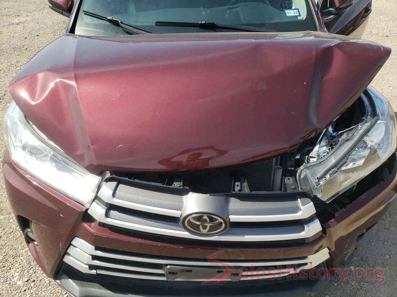 5TDKZRFH8KS304323 2019 TOYOTA HIGHLANDER