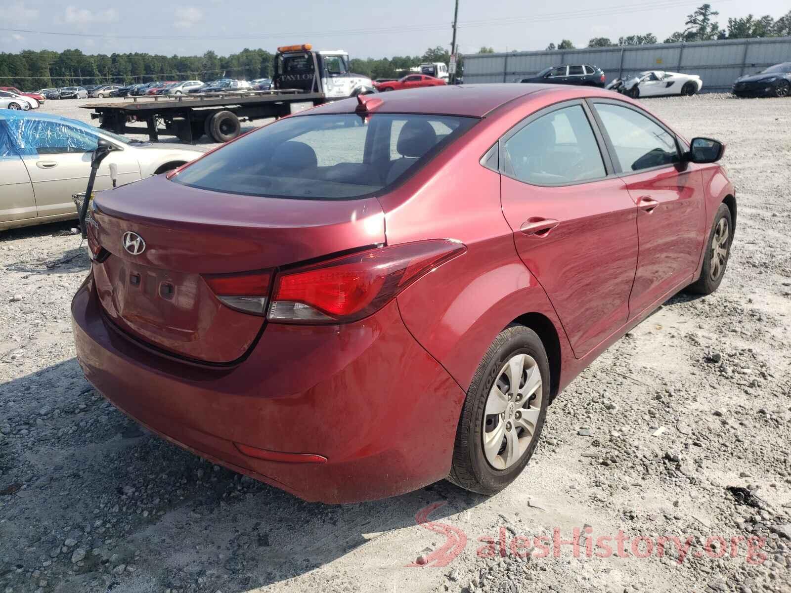 5NPDH4AE3GH751103 2016 HYUNDAI ELANTRA