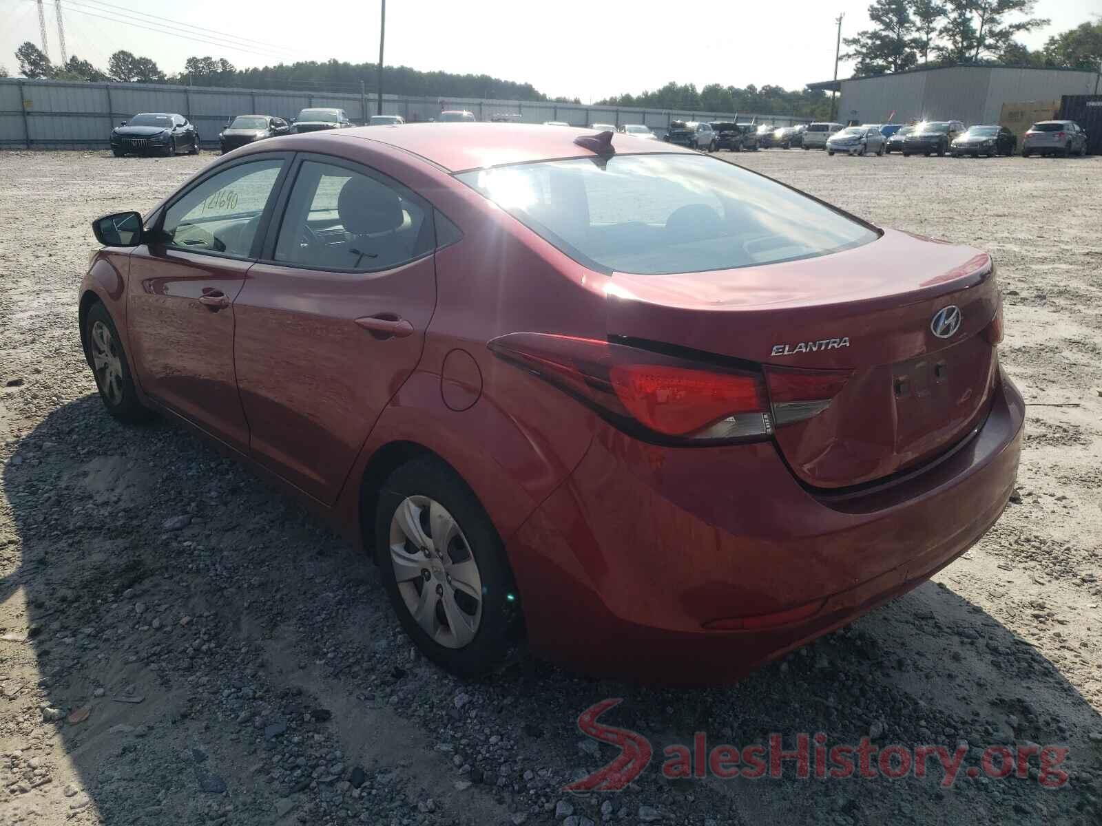 5NPDH4AE3GH751103 2016 HYUNDAI ELANTRA