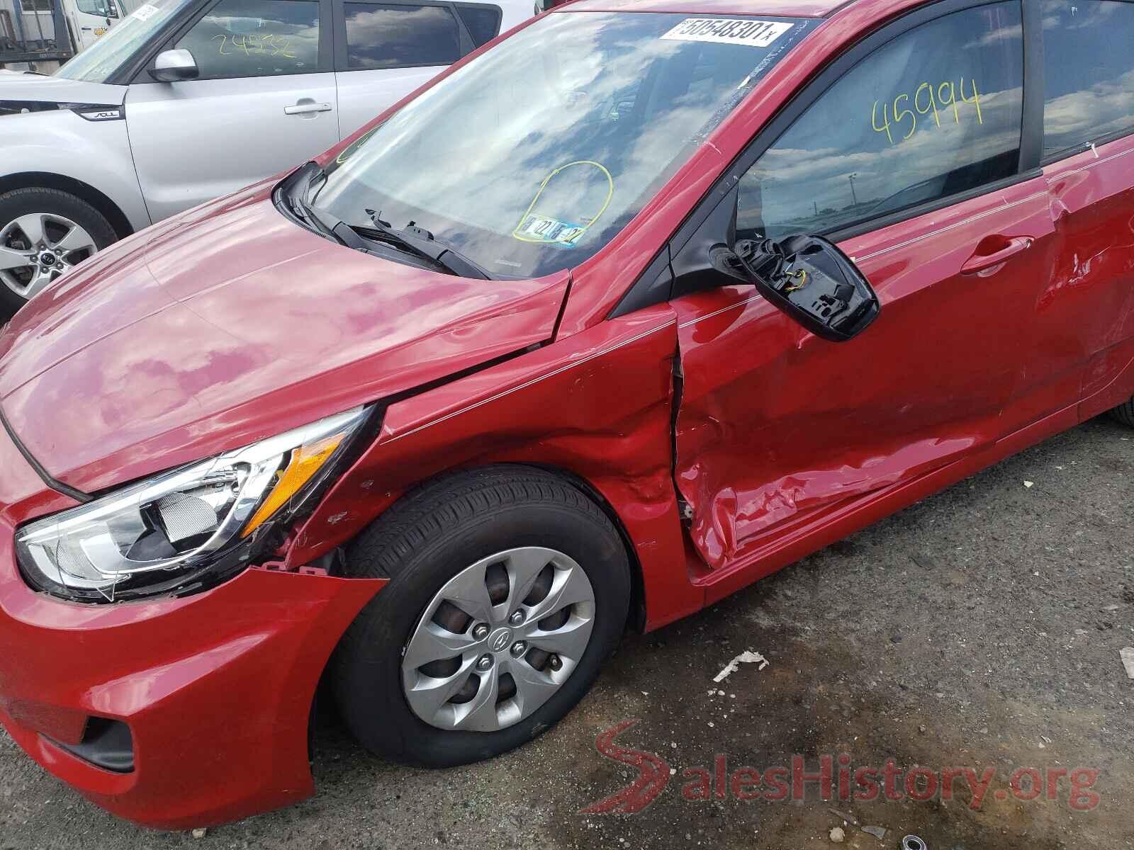 KMHCT5AE5GU241420 2016 HYUNDAI ACCENT