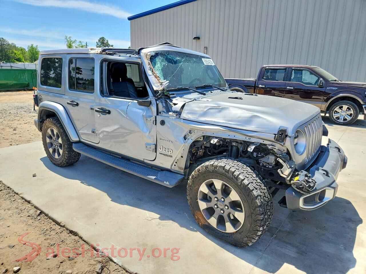 2018 JEEP WRANGLER VIN 1C4HJXEN8JW295523, rear 3/4 view