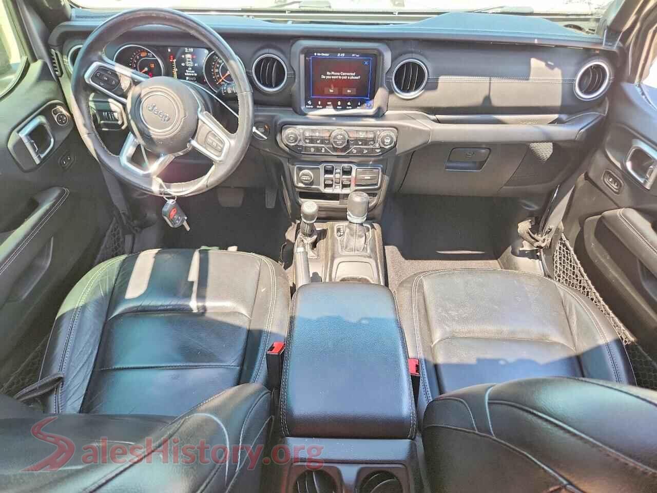 2018 JEEP WRANGLER VIN 1C4HJXEN8JW295523, interior dashboard