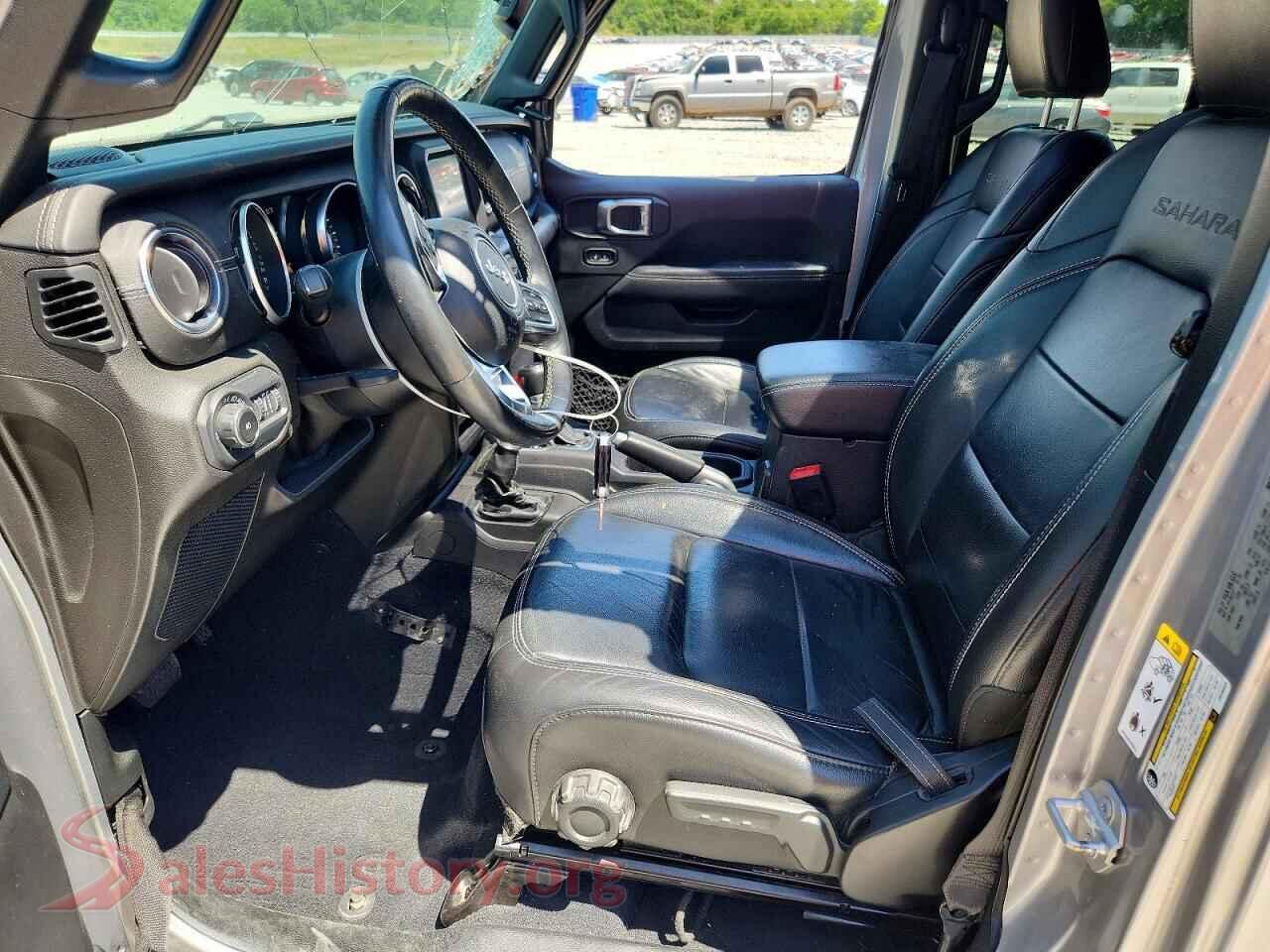 2018 JEEP WRANGLER VIN 1C4HJXEN8JW295523, engine bay