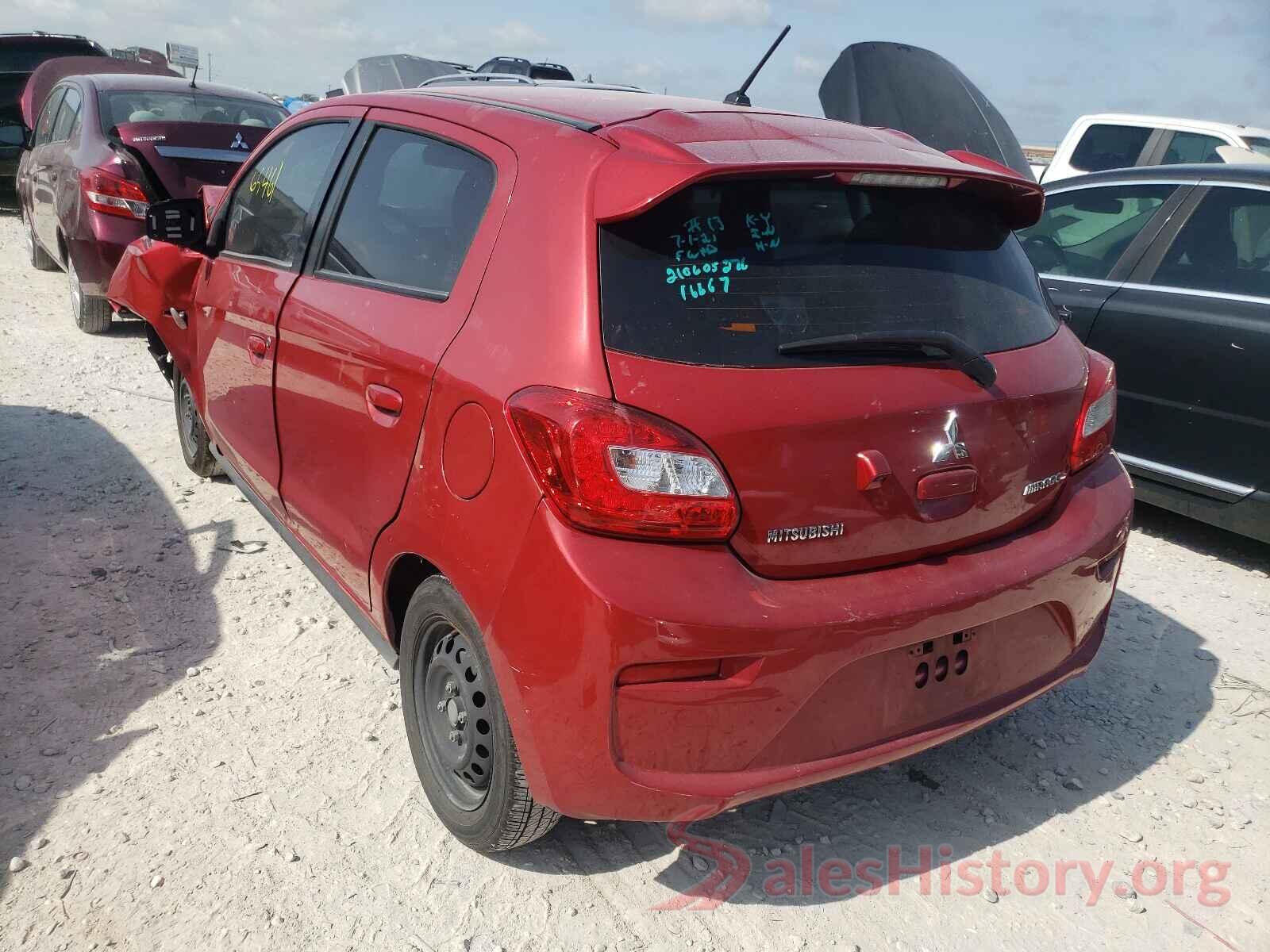 ML32A3HJ6KH009412 2019 MITSUBISHI MIRAGE