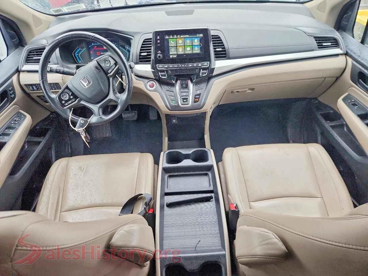 2019 HONDA ODYSSEY VIN 5FNRL6H79KB130883, interior dashboard