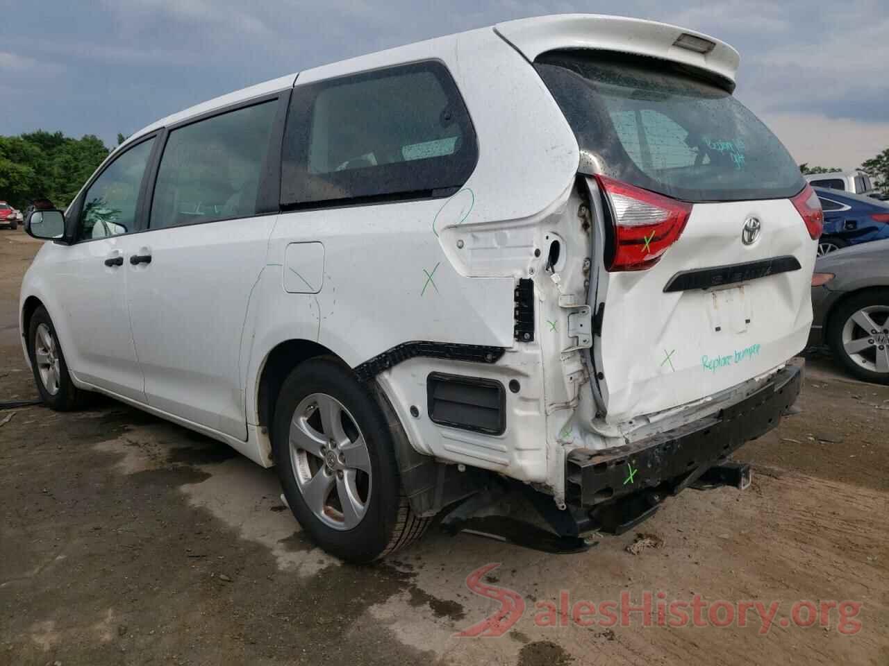 5TDZZ3DC4HS802837 2017 TOYOTA SIENNA