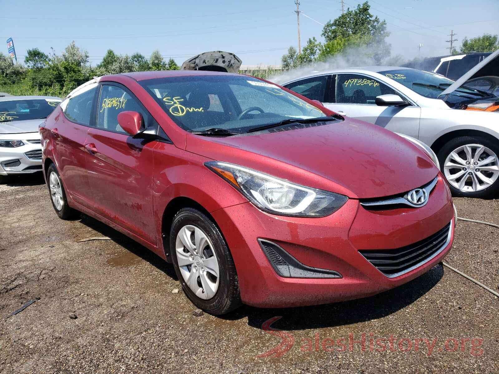 5NPDH4AE0GH682256 2016 HYUNDAI ELANTRA