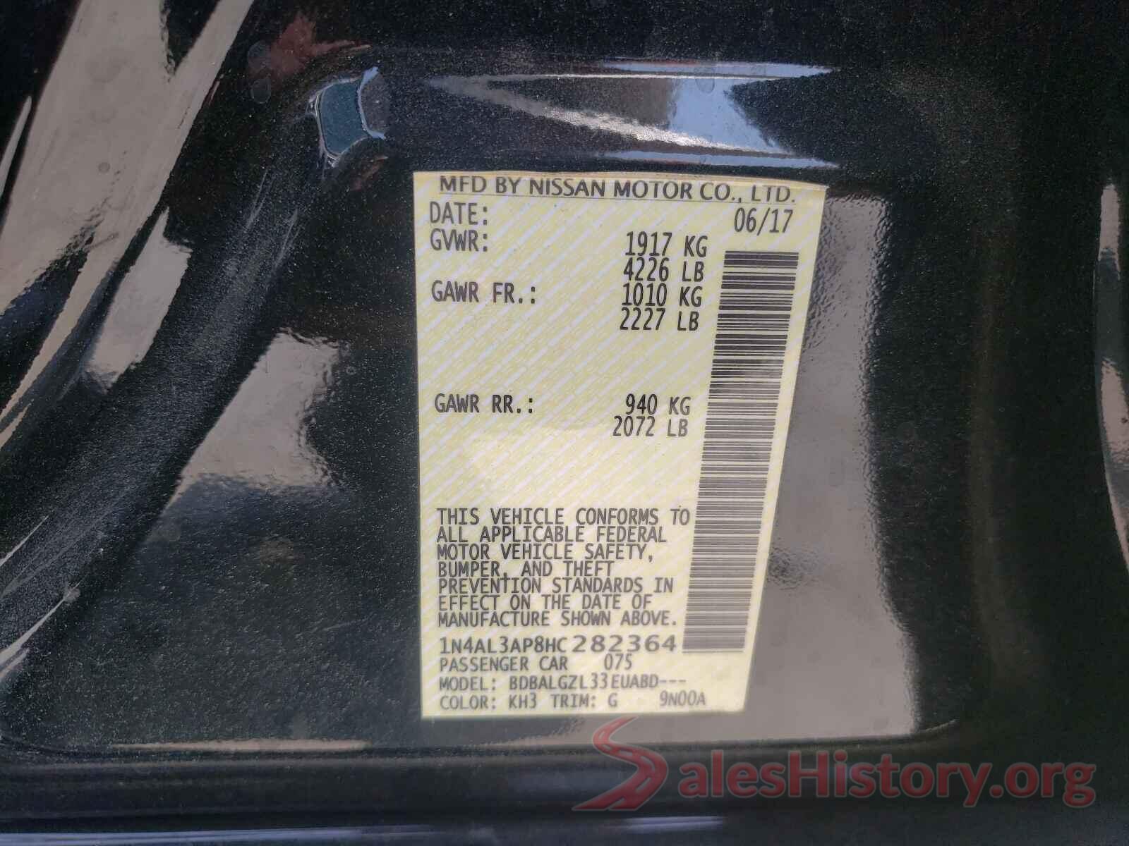 1N4AL3AP8HC282364 2017 NISSAN ALTIMA