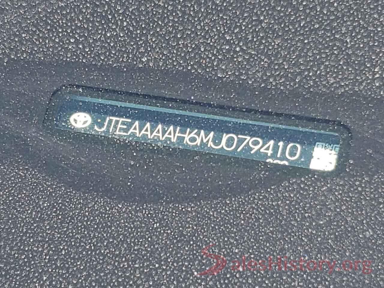 JTEAAAAH6MJ079410 2021 TOYOTA VENZA