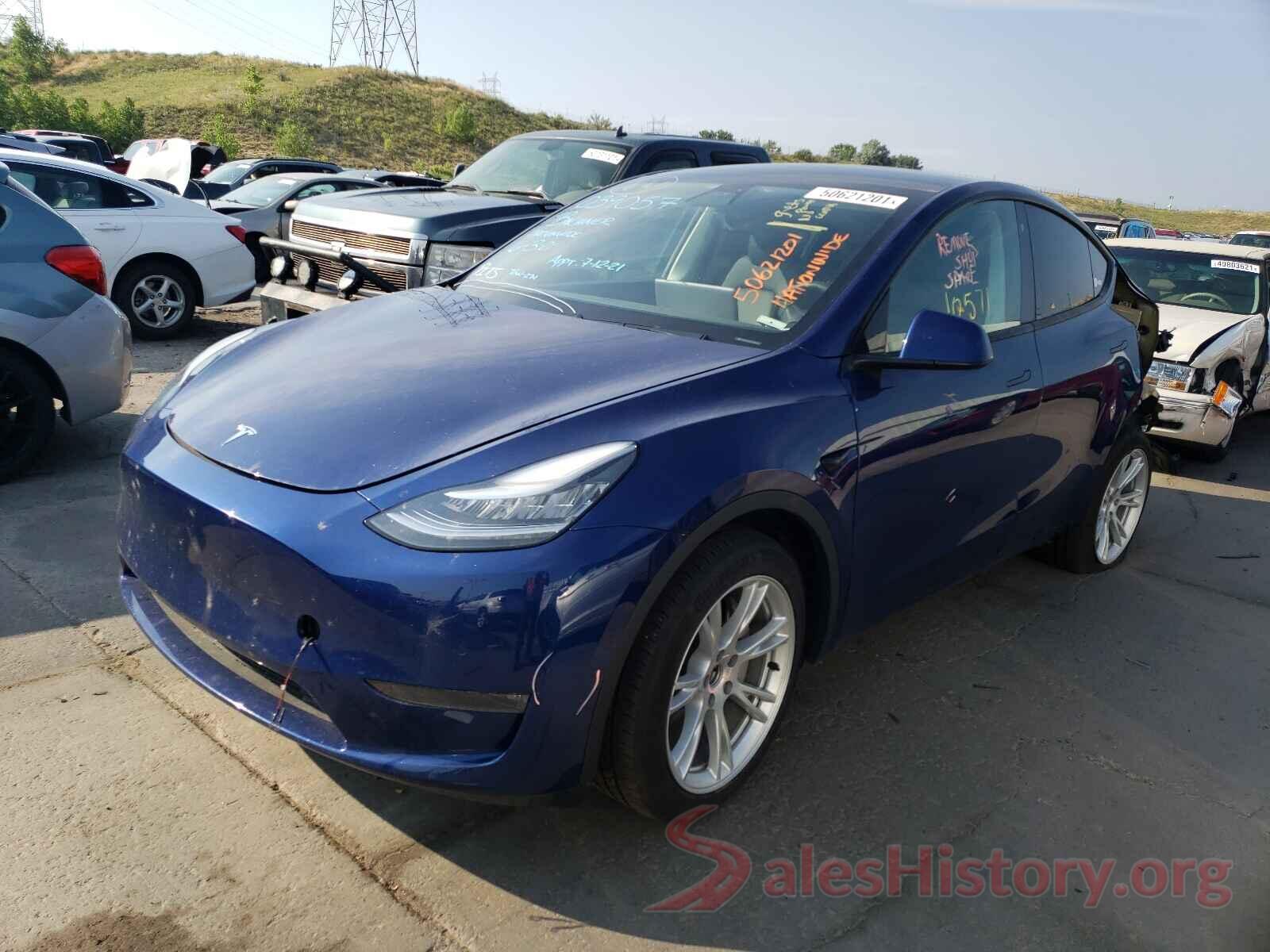 5YJYGDEF1LF039057 2020 TESLA MODEL Y