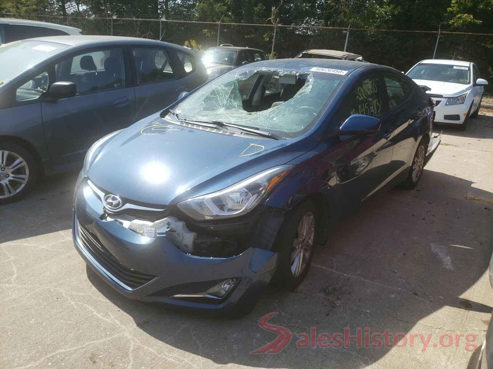 KMHDH4AE2GU544509 2016 HYUNDAI ELANTRA