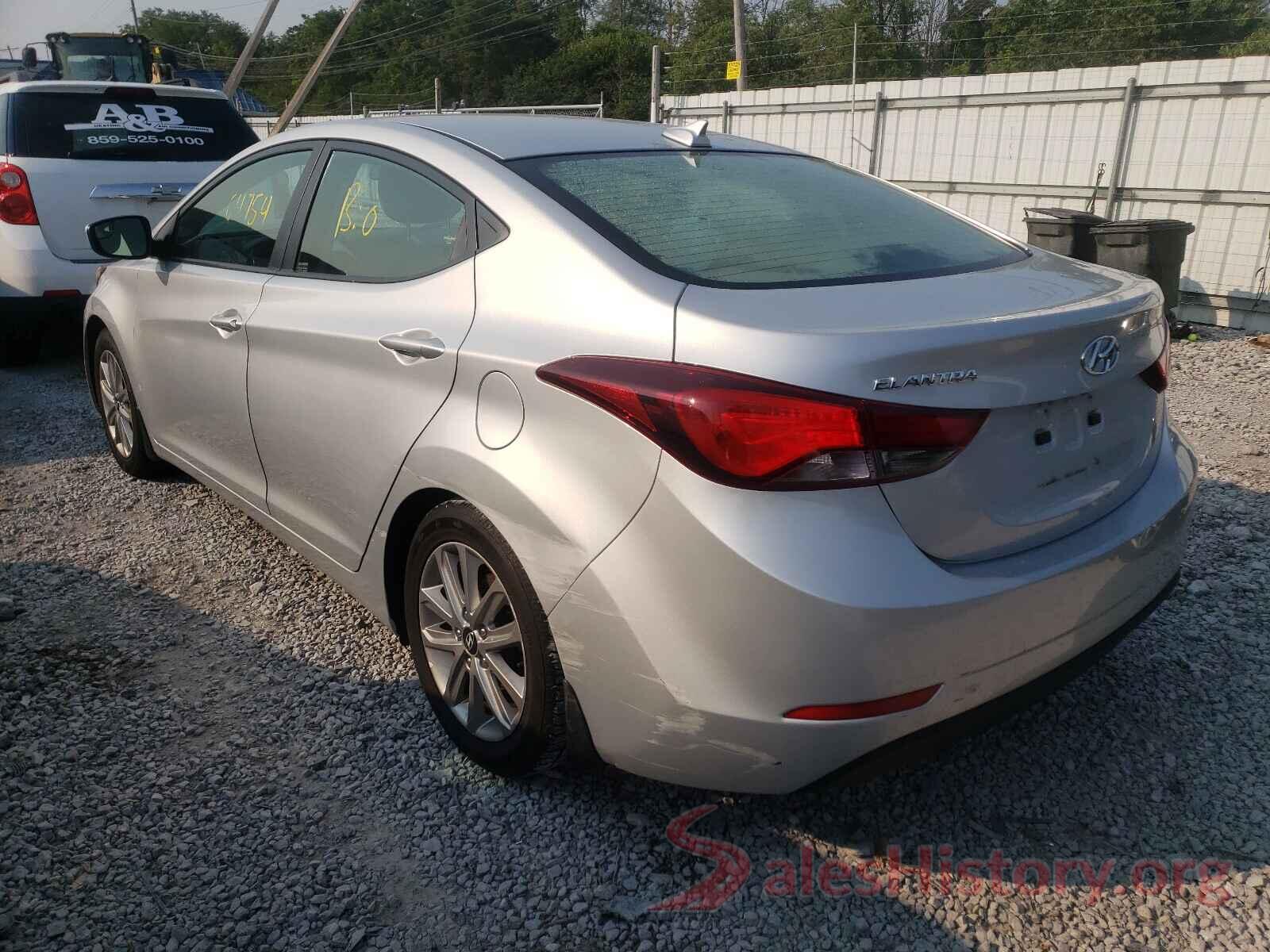 5NPDH4AE5GH719995 2016 HYUNDAI ELANTRA