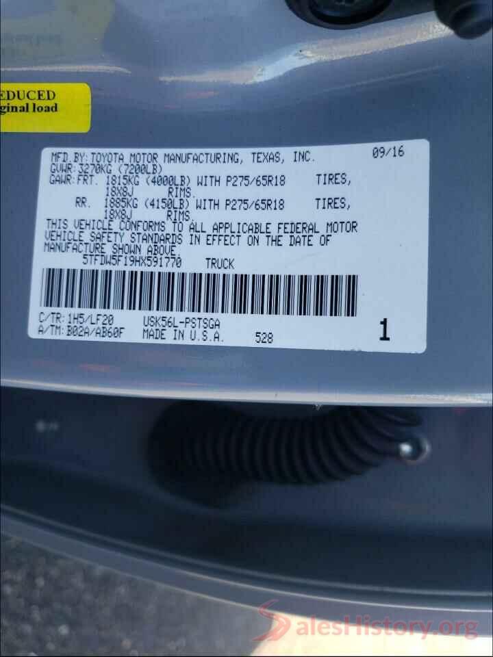 5TFDW5F19HX591770 2017 TOYOTA TUNDRA